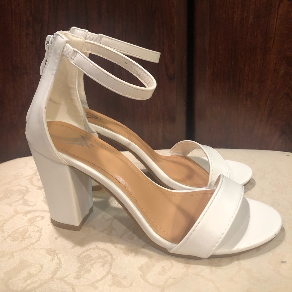 White block heels